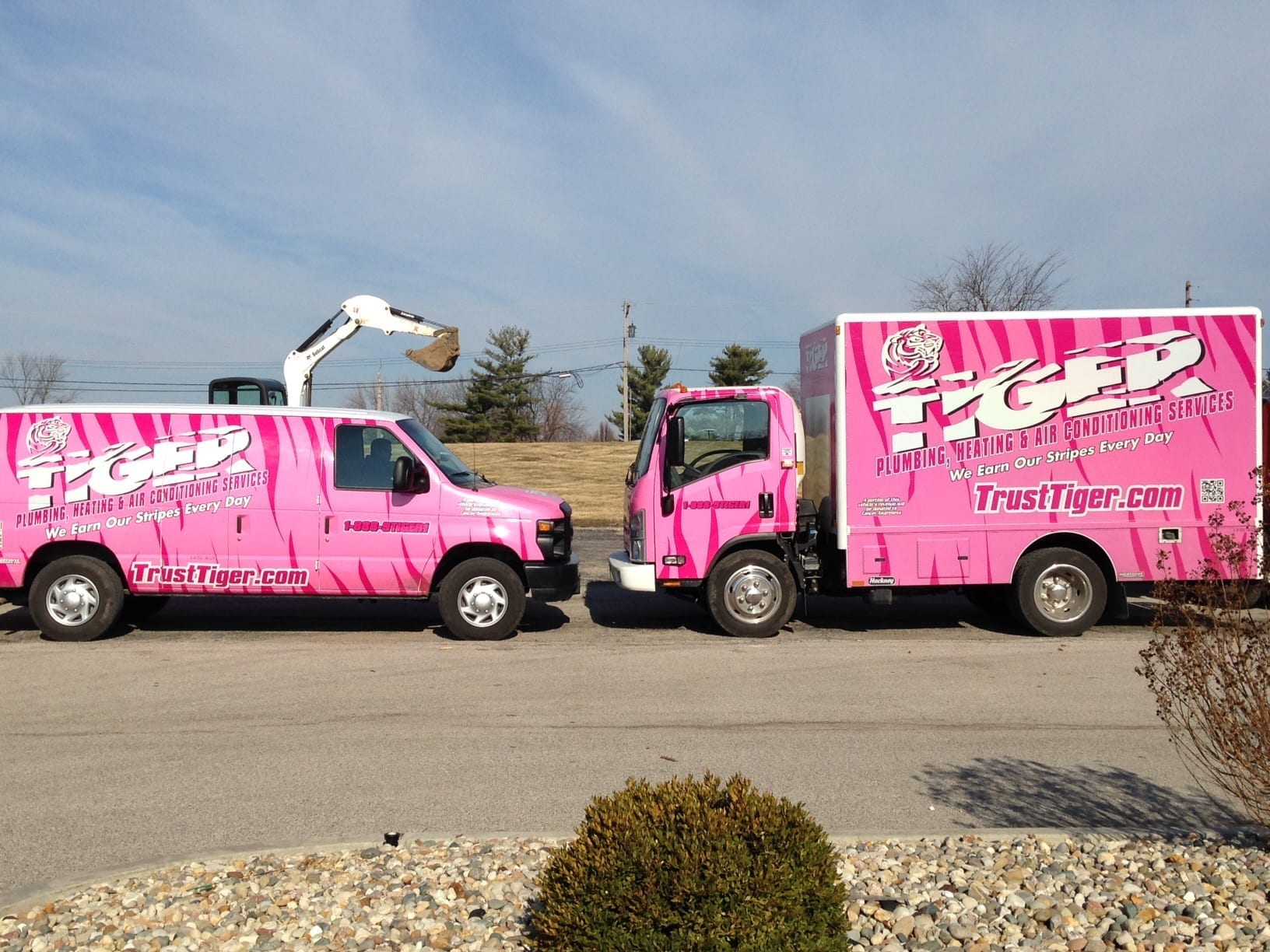 2 Pink Vehicles