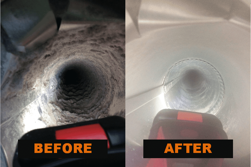 duct cleaning before and after