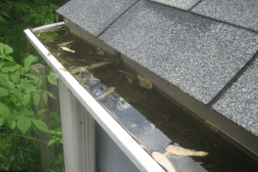 clogged gutters plumbing problems