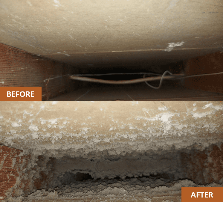 duct cleaning before and after