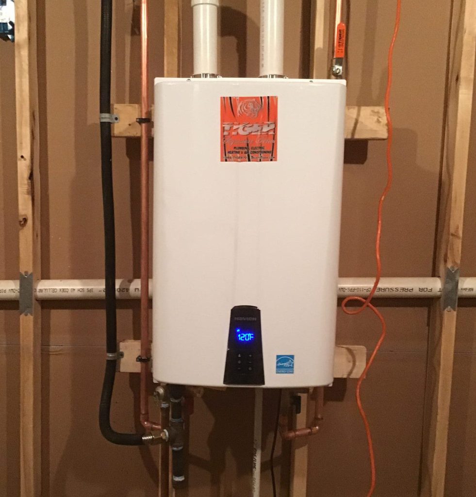 save on energy consumption by installing a tankless water heater