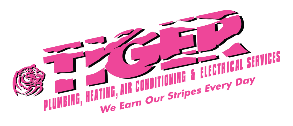 Tiger Plumbing, Heating, Air Conditioning & Electrical Services - Pink Logo